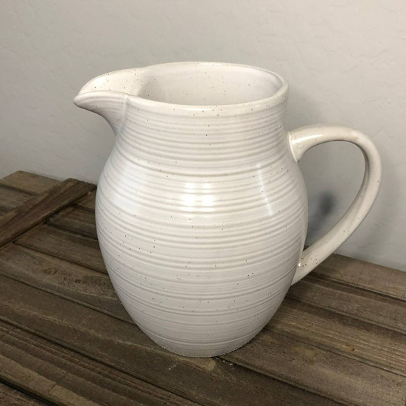 Studio McGee Accents New Studio Mcgee Cream Glazed Stoneware Drink Pitcher Poshmark